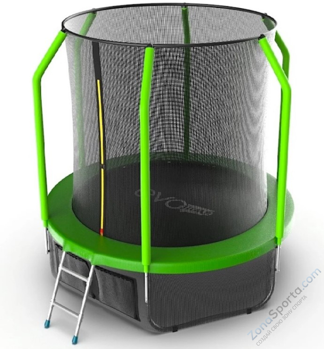 Батут Evo Jump Cosmo 6ft (Green) с нижней сетью