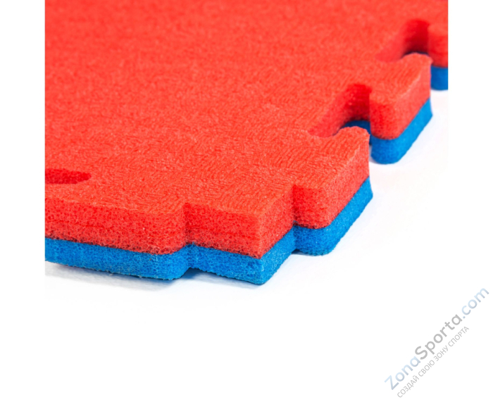 Будо-мат DFC, 100 x 100 см, 20 мм, цвет сине-красный