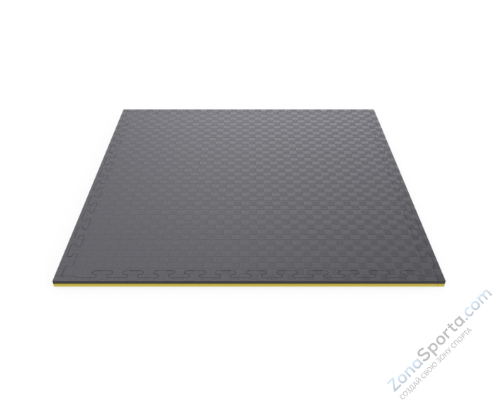 Будо-мат EVA DFC 100 x 100 см, 20 мм, цвет желто-графитовый