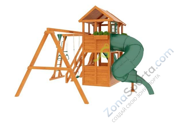 Детская площадка IgraGrad Клубный домик 2 с трубой и рукоходом