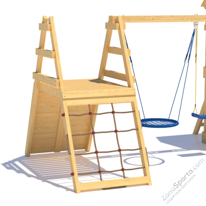 Детская площадка CustWood Scout S8 с деревянной крышей