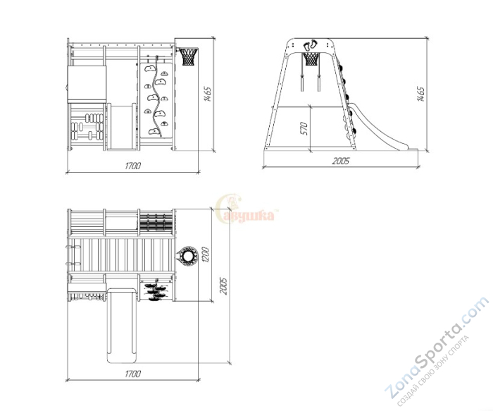 Детский комплекс Савушка Непоседа 3 shiitake