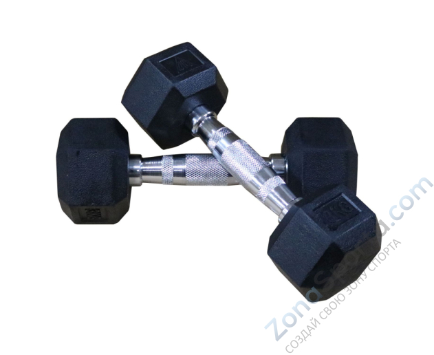 Гантели гексагональные 2 шт. по 10 кг DFC DB001-10