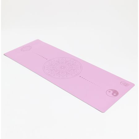 Коврик для йоги INEX Yoga PU Mat TPE c гравировкой сиреневый
