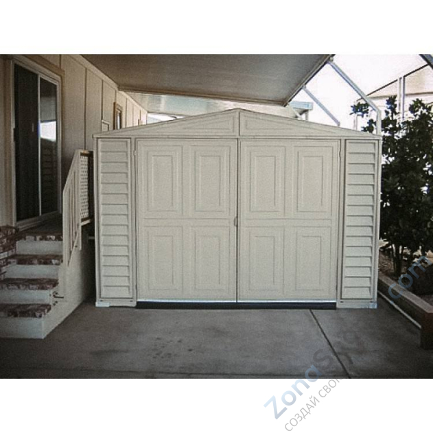 Пластиковый гараж с окном Interplast