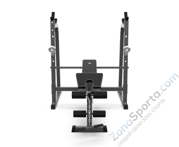 Скамья со стойками под штангу DFC D709