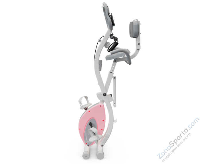 Велотренажер X-Bike DFC DavCreator, бело-розовый