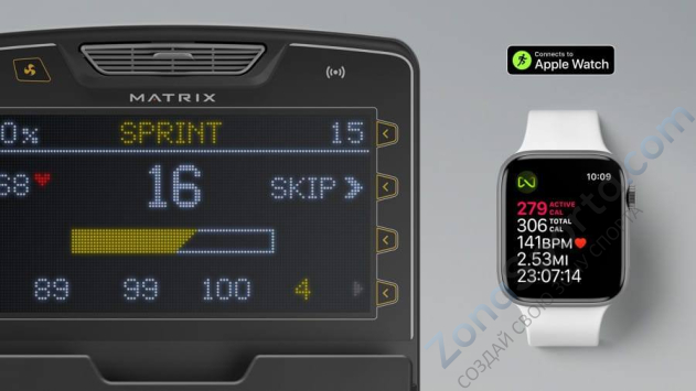 Вертикальный велоэргометр Matrix Performance с консолью Touch